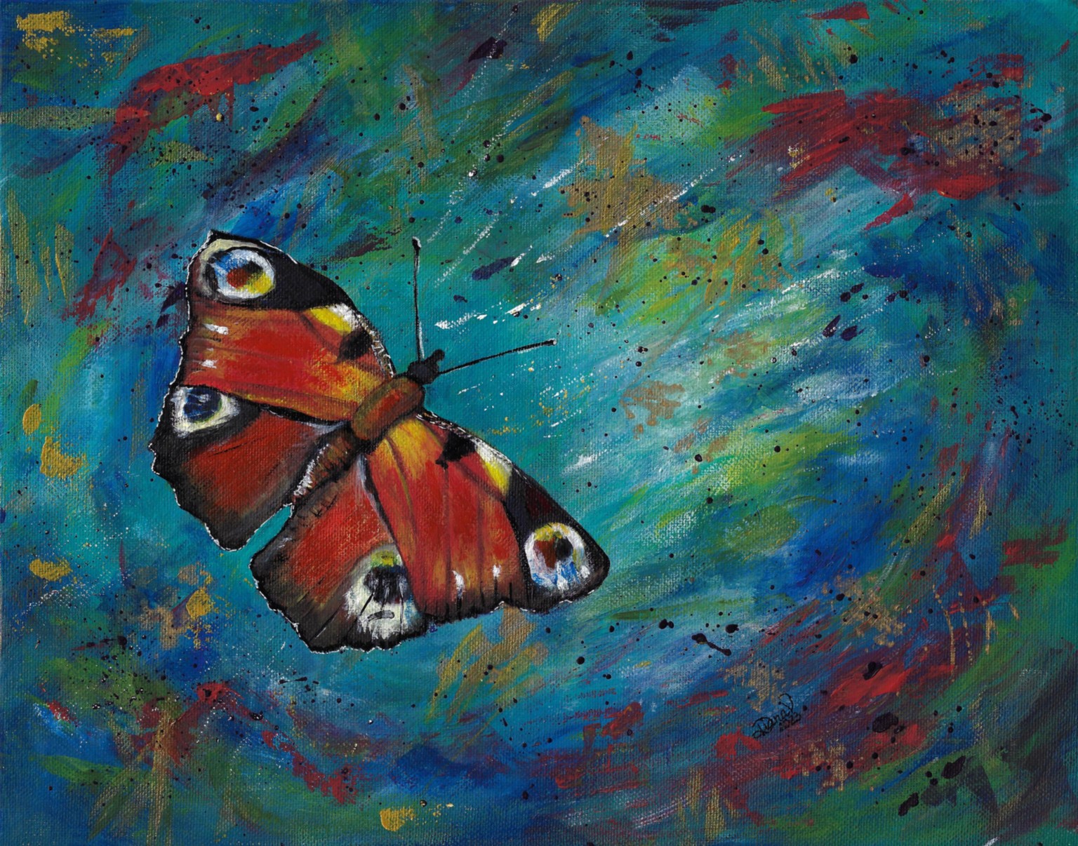 Peacock Butterfly - image 1 - student project