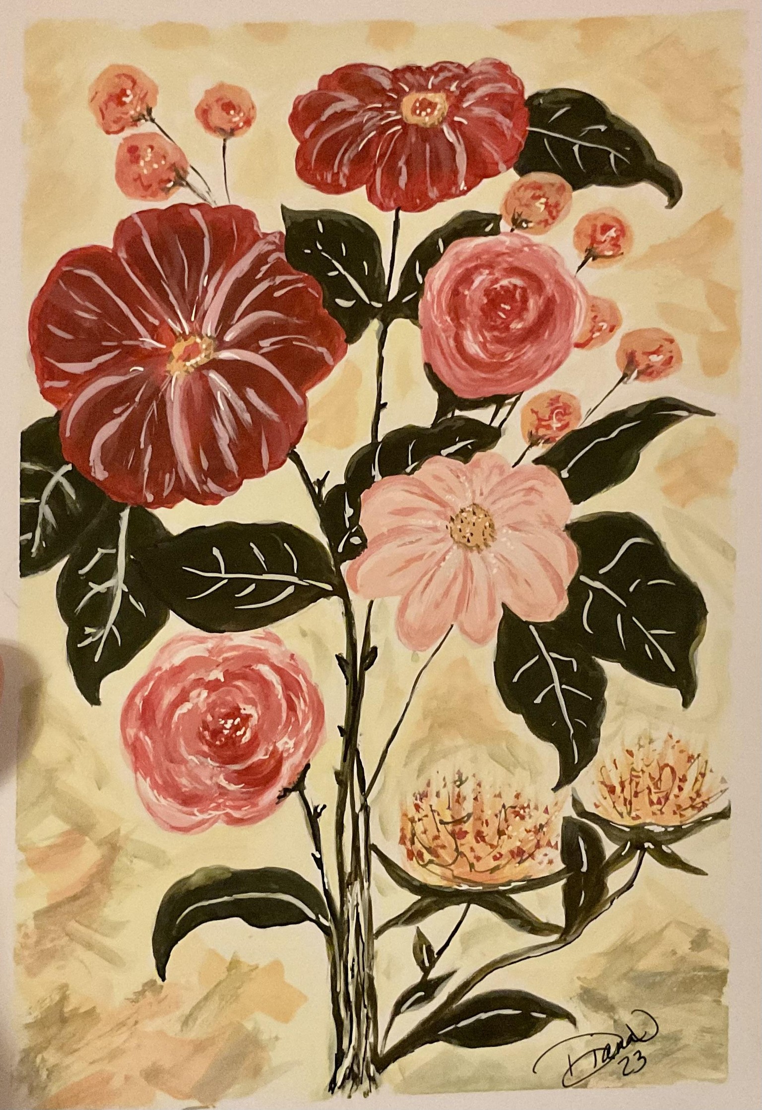 Floral Exploration with Gouache - image 1 - student project