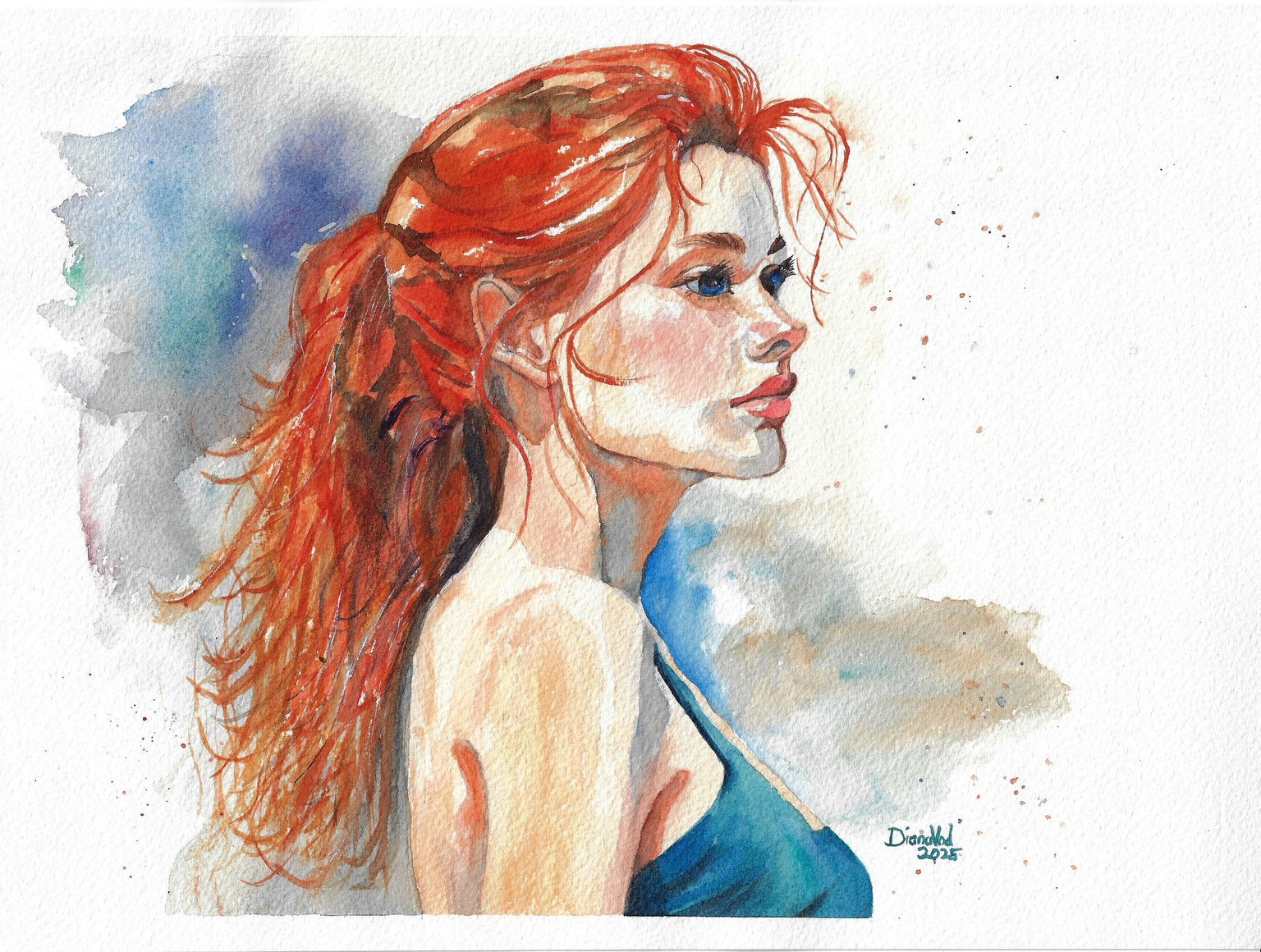 Watercolor Portrait - Creating Light, Depth and Emotion - image 1 - student project