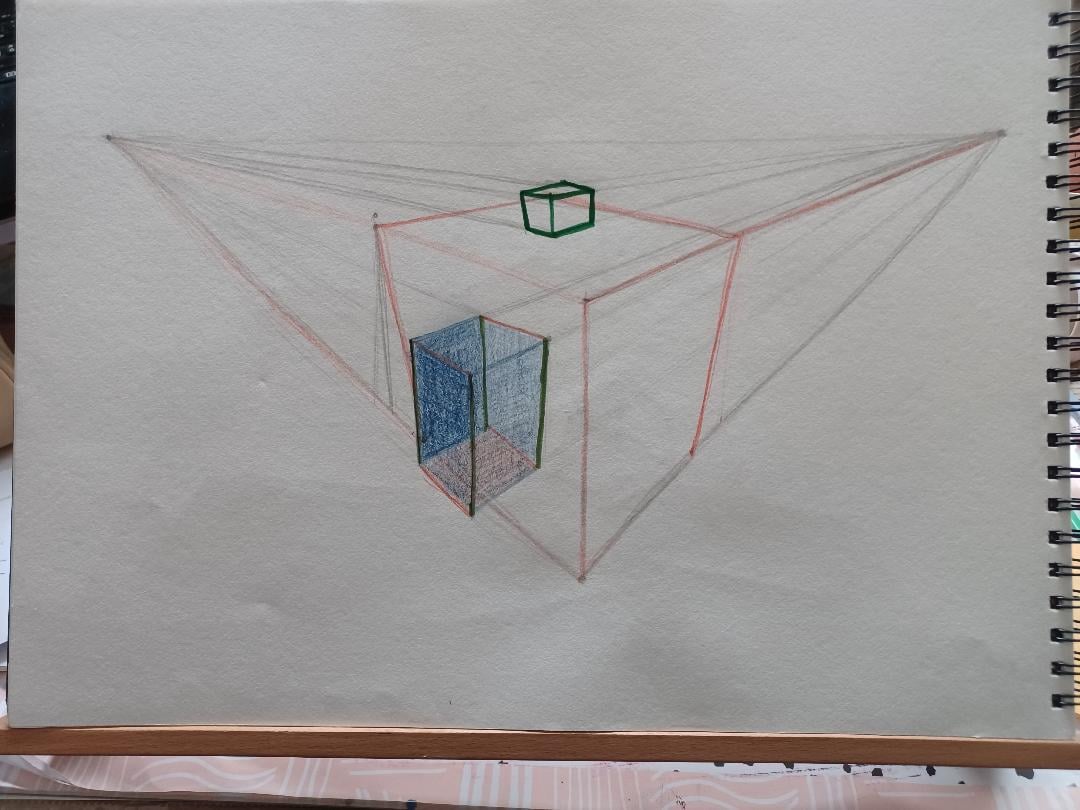 Drawing boxes in perspective with Steve Worthington - image 2 - student project