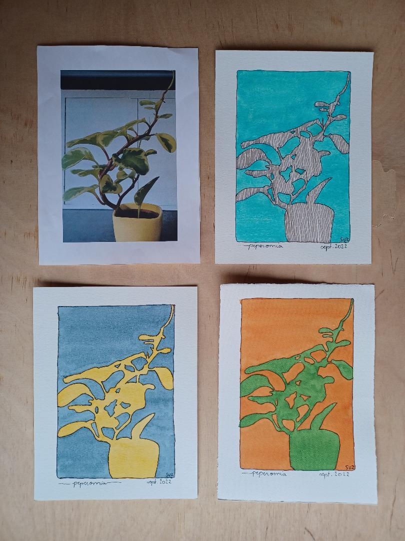 Negative space shape cards with Chris Carter, part 1 - image 2 - student project