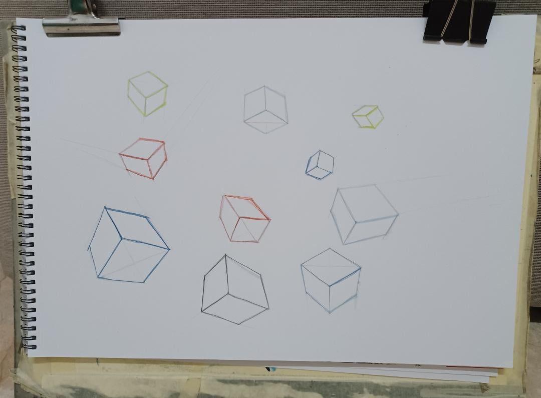 Drawing boxes in perspective with Steve Worthington - image 3 - student project