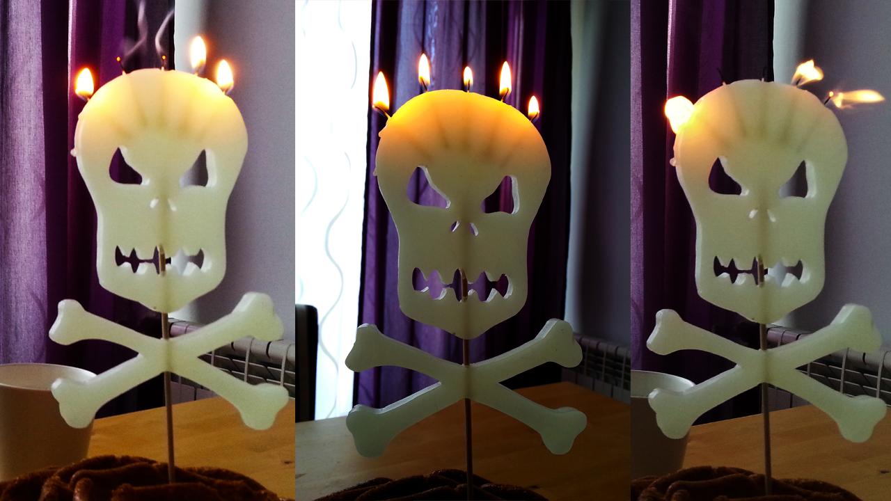 SKULL Birthday Candle! - image 1 - student project