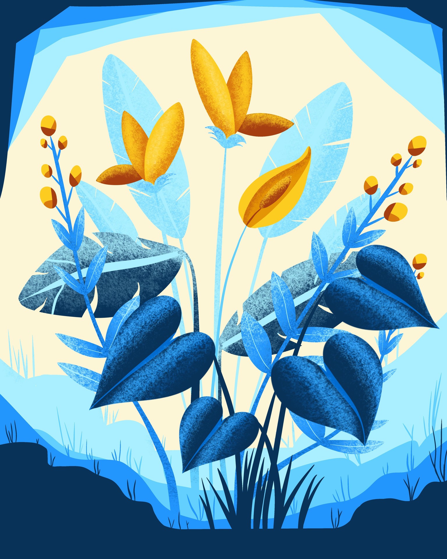 Beautiful Textrued Botanicals - image 1 - student project
