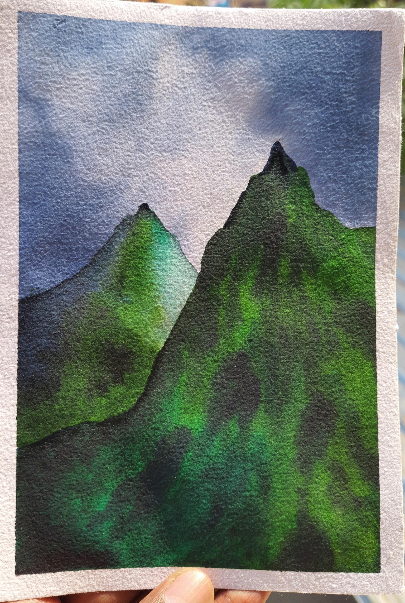 Moody Watercolor Landscape. .!!! - image 1 - student project