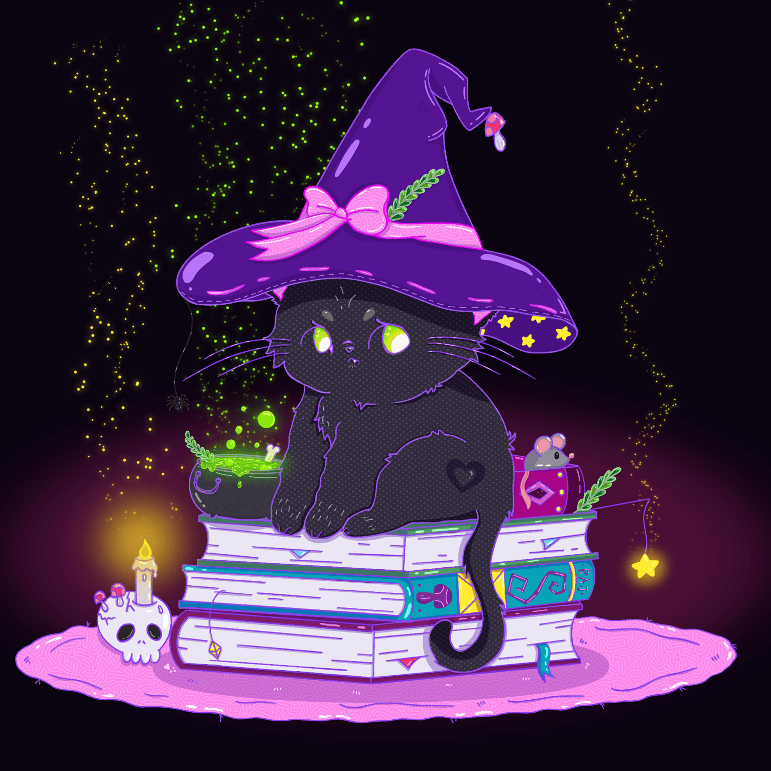 Glow kitty - image 1 - student project