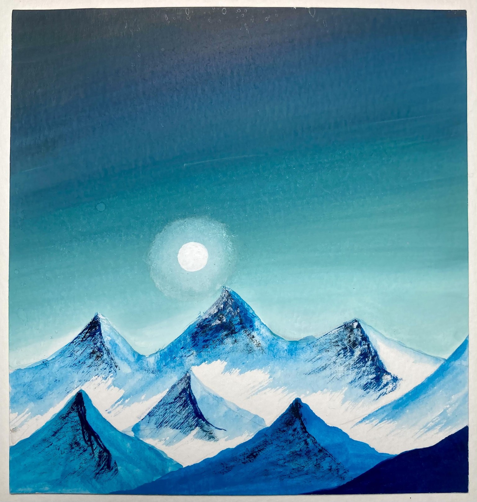 Mini landscapes in gouache - image 1 - student project