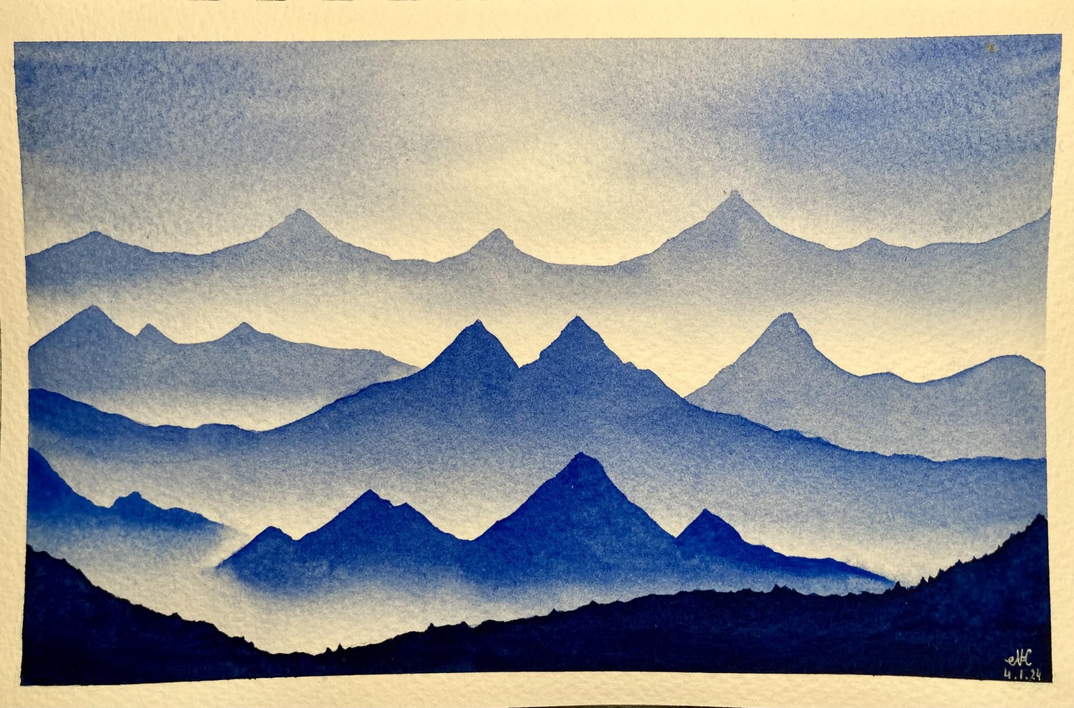 Beginner watercolour - image 8 - student project