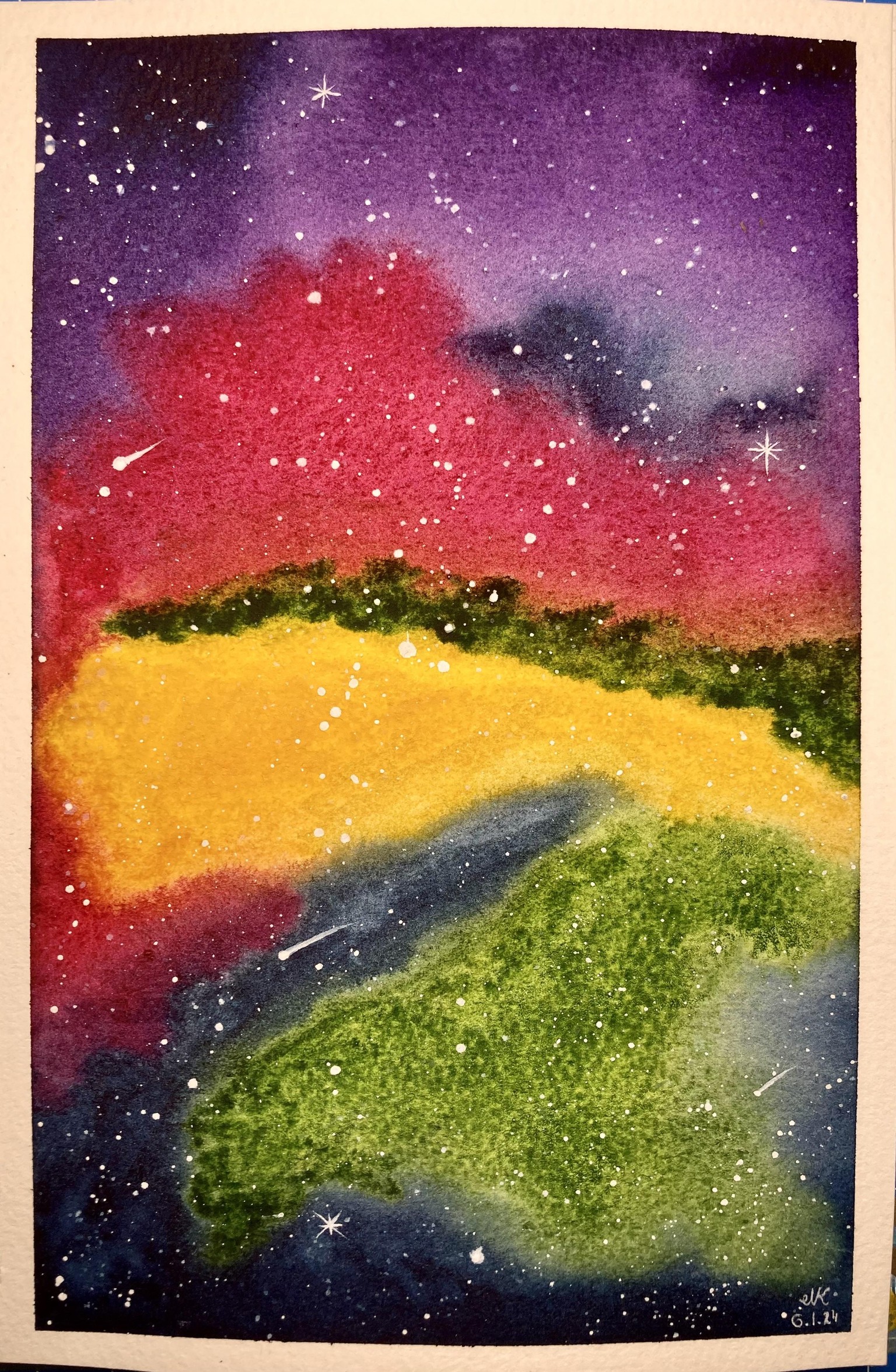 Beginner watercolour - image 7 - student project