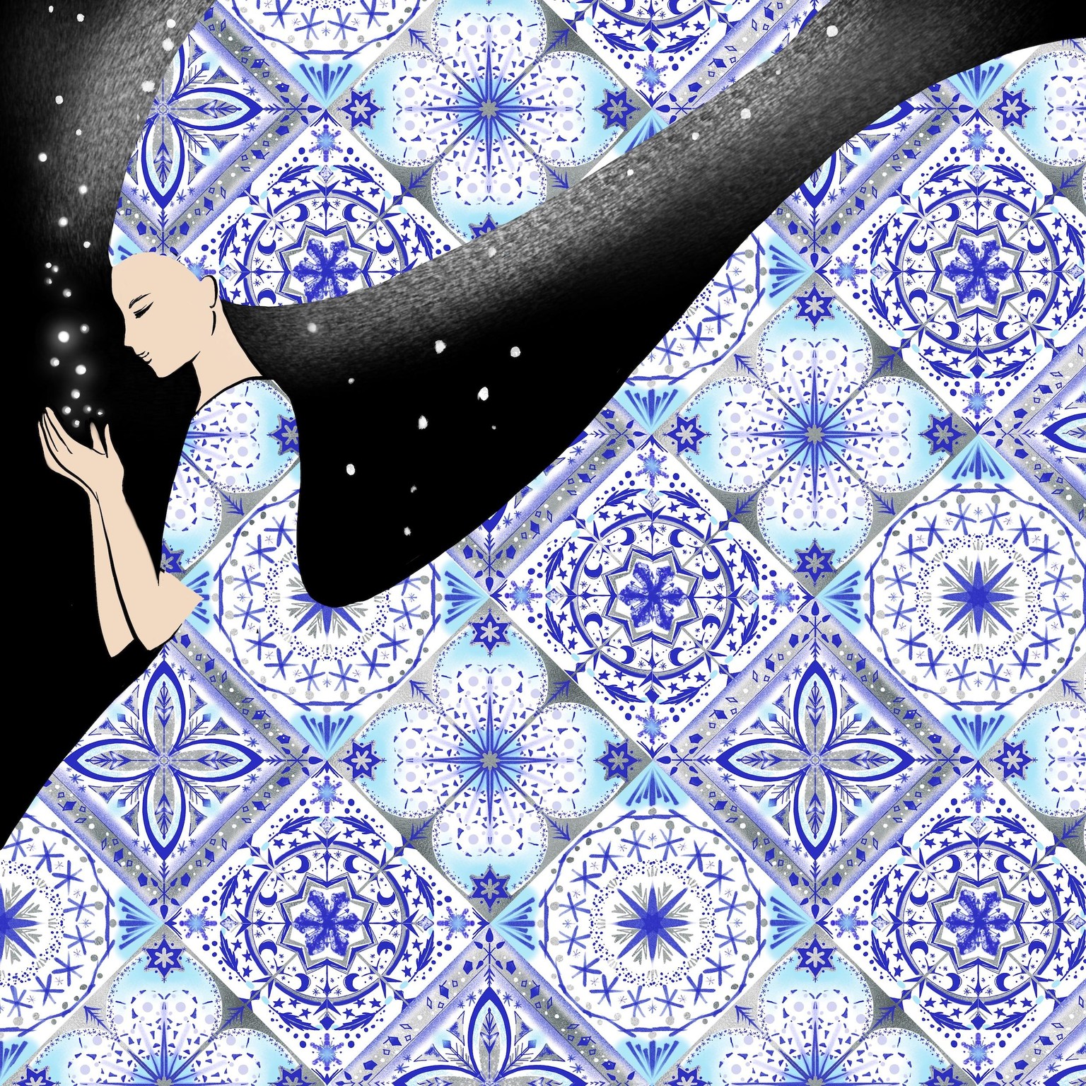 Tile lady - image 2 - student project