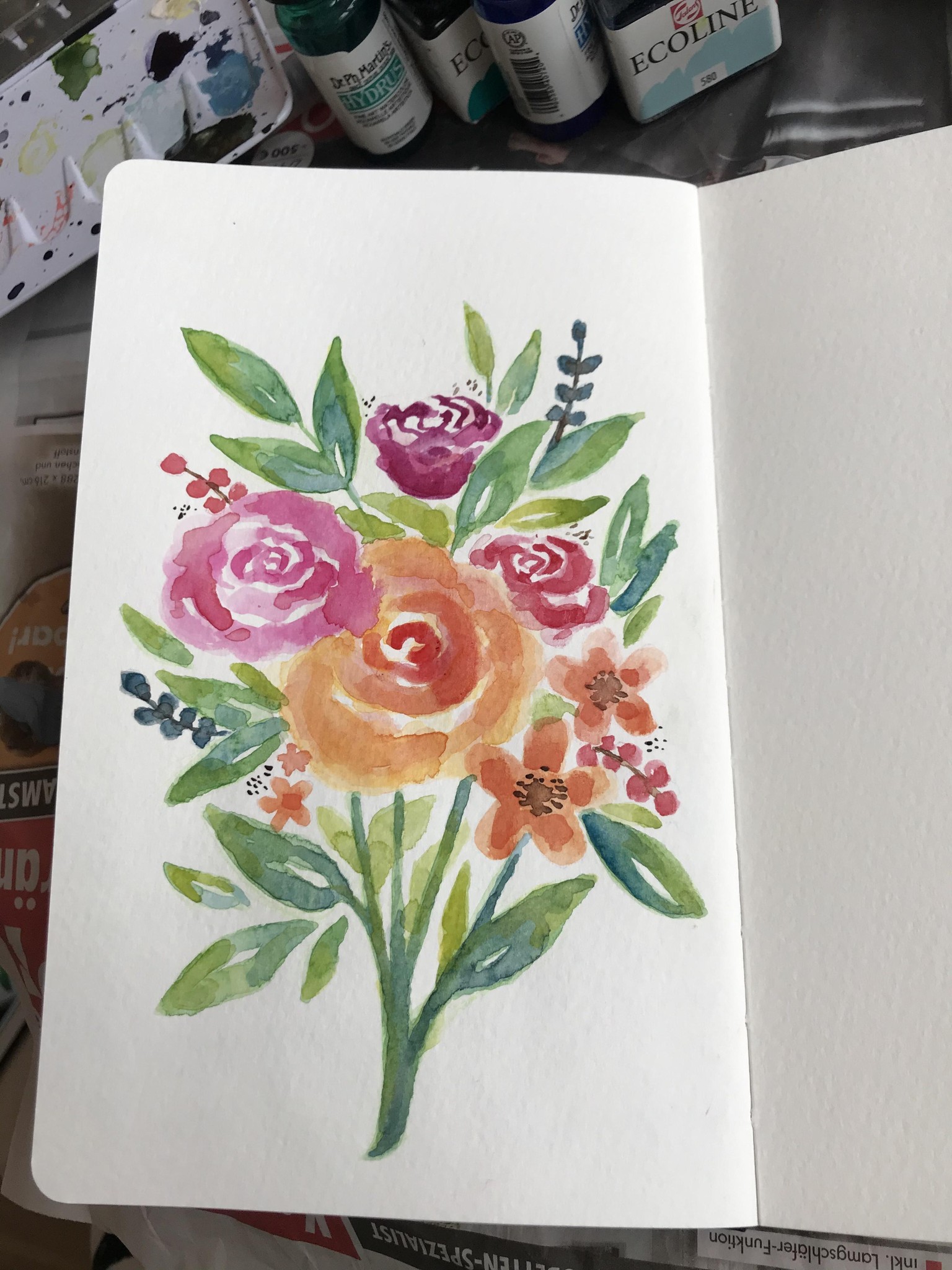 First Watercolour practice - image 3 - student project
