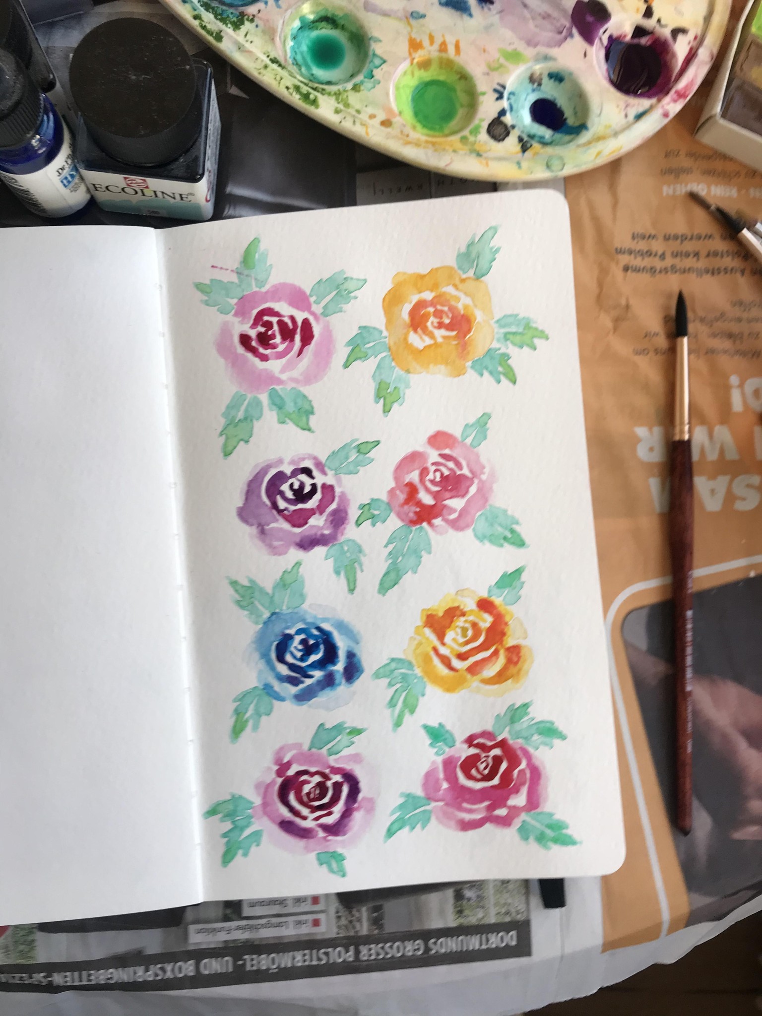 First Watercolour practice - image 1 - student project