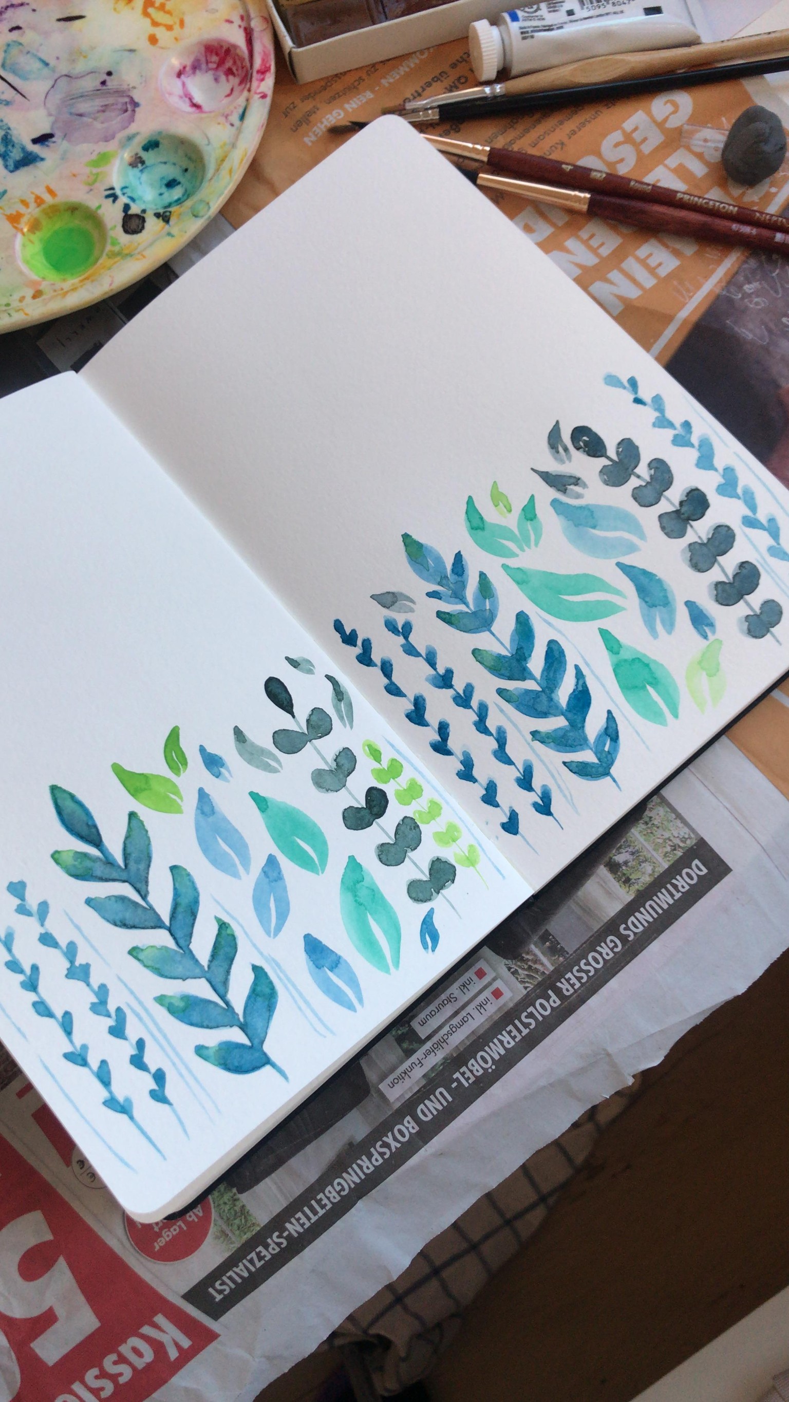 First Watercolour practice - image 2 - student project