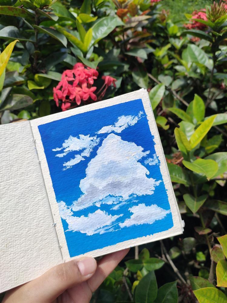 Gouache Skyscapes - image 2 - student project