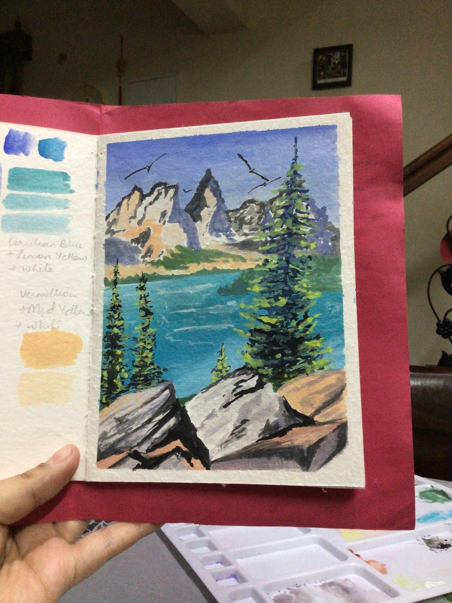 Gouache Mountainscape- an attempt - image 2 - student project