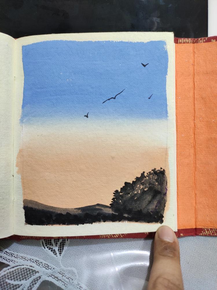 Easy Gouache Skies - image 2 - student project