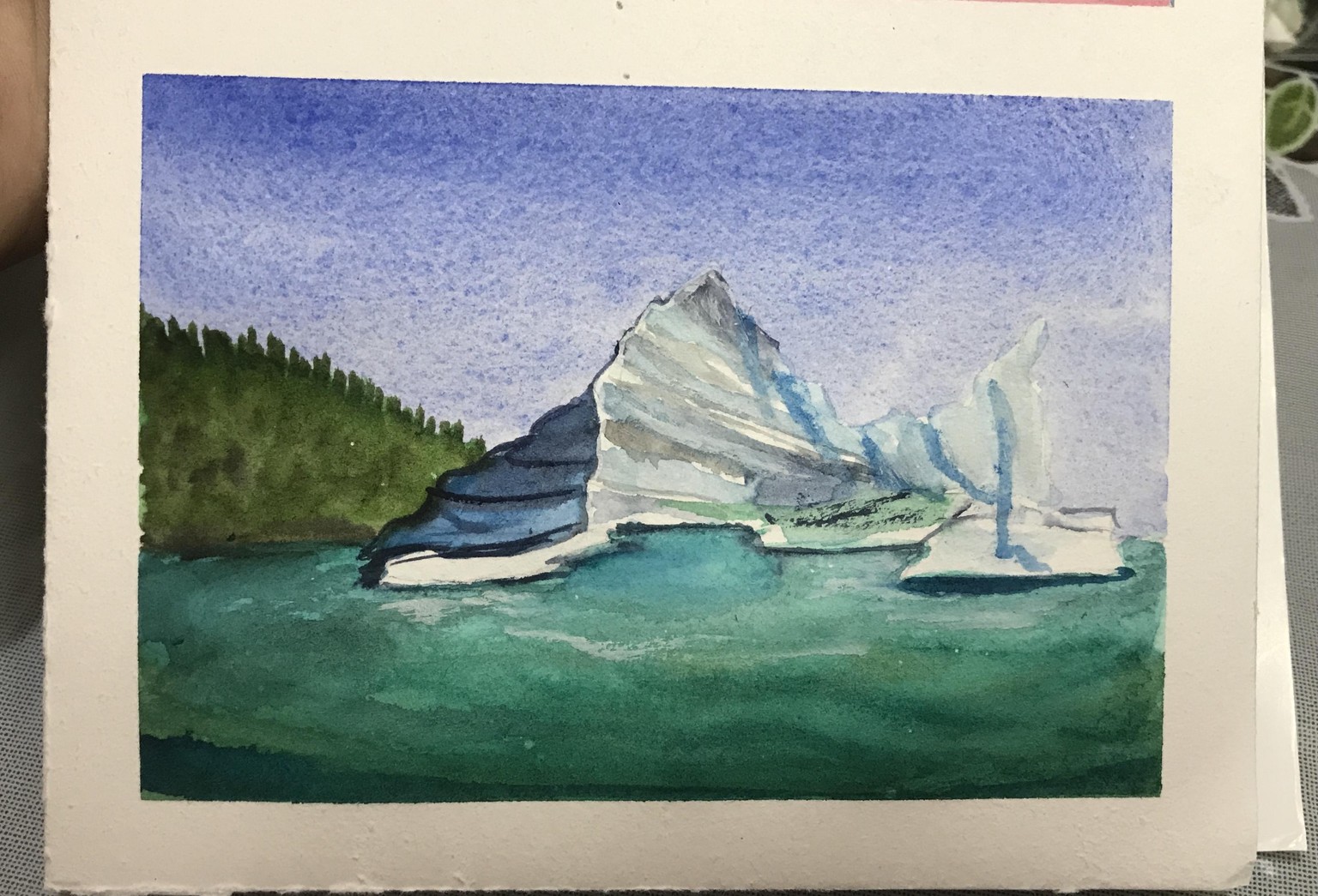 Watercolour Icebergs - image 3 - student project