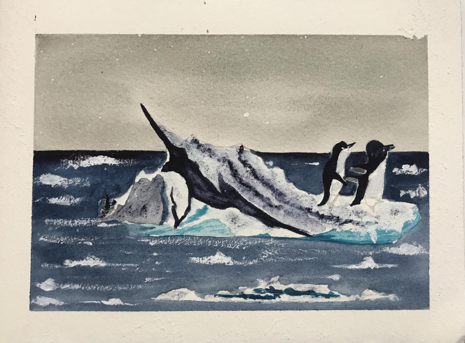 Watercolour Icebergs - image 1 - student project