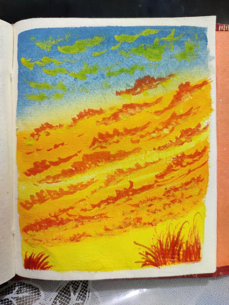 Easy Gouache Skies - image 7 - student project