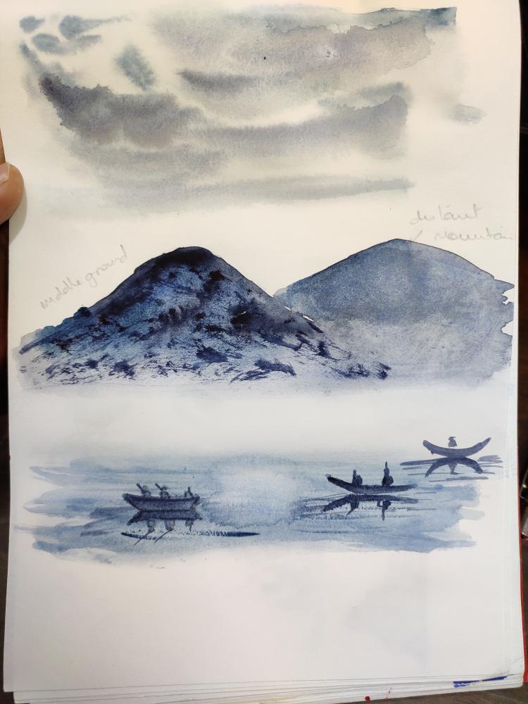 Misty Mountains and River - image 2 - student project