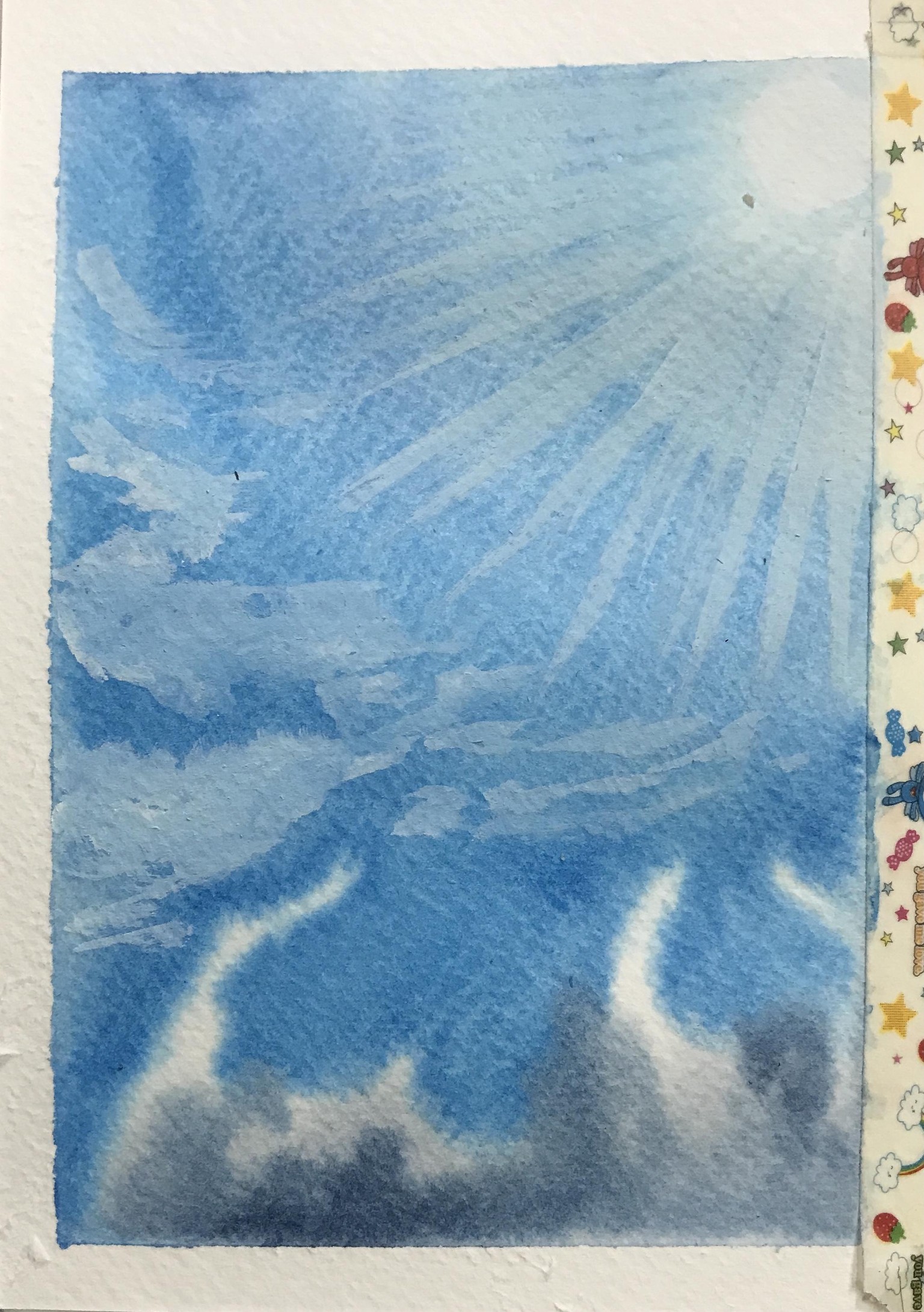 Watercolour Skies ( minus Inks) - image 2 - student project