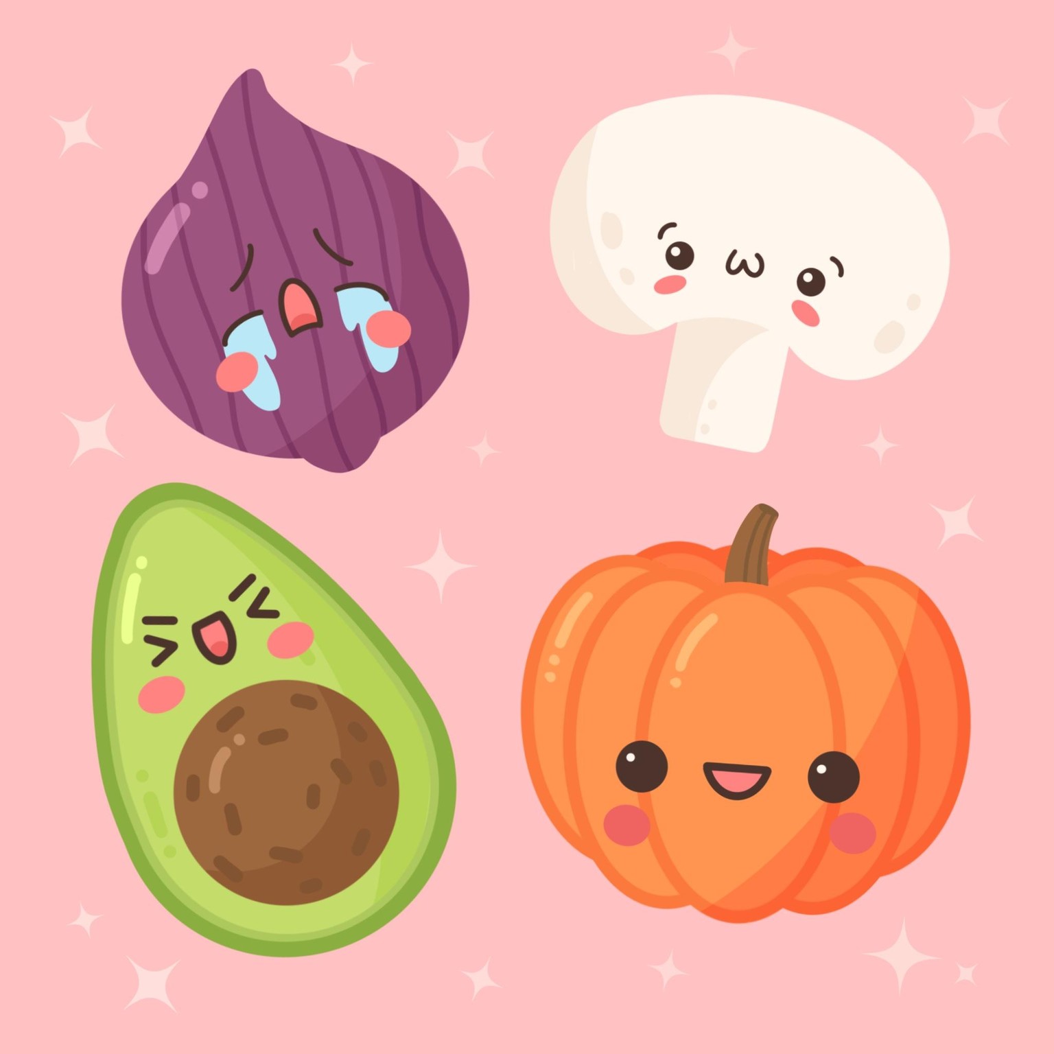 Cute Veggies - image 1 - student project