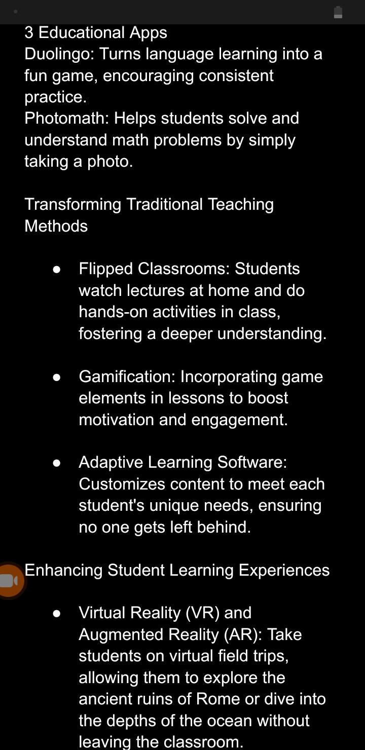 The impact of technology on Morden education - image 2 - student project