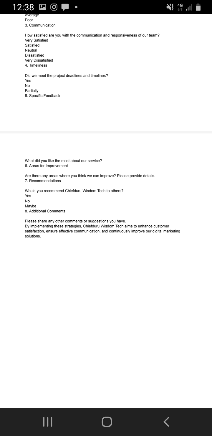 Chiefduru wisdom Tech: ( customer care agent experience detailed) - image 3 - student project