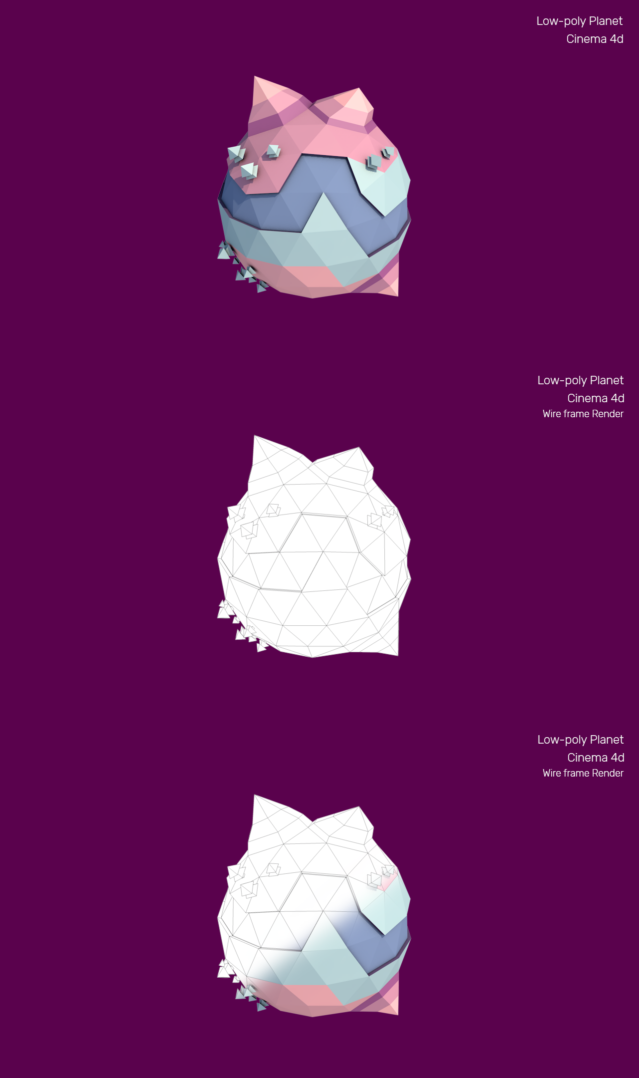 Low-Poly Planet - image 1 - student project