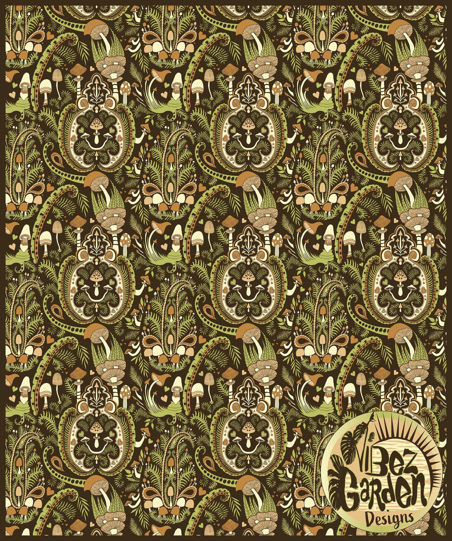 Mushroom Paisleys - image 2 - student project