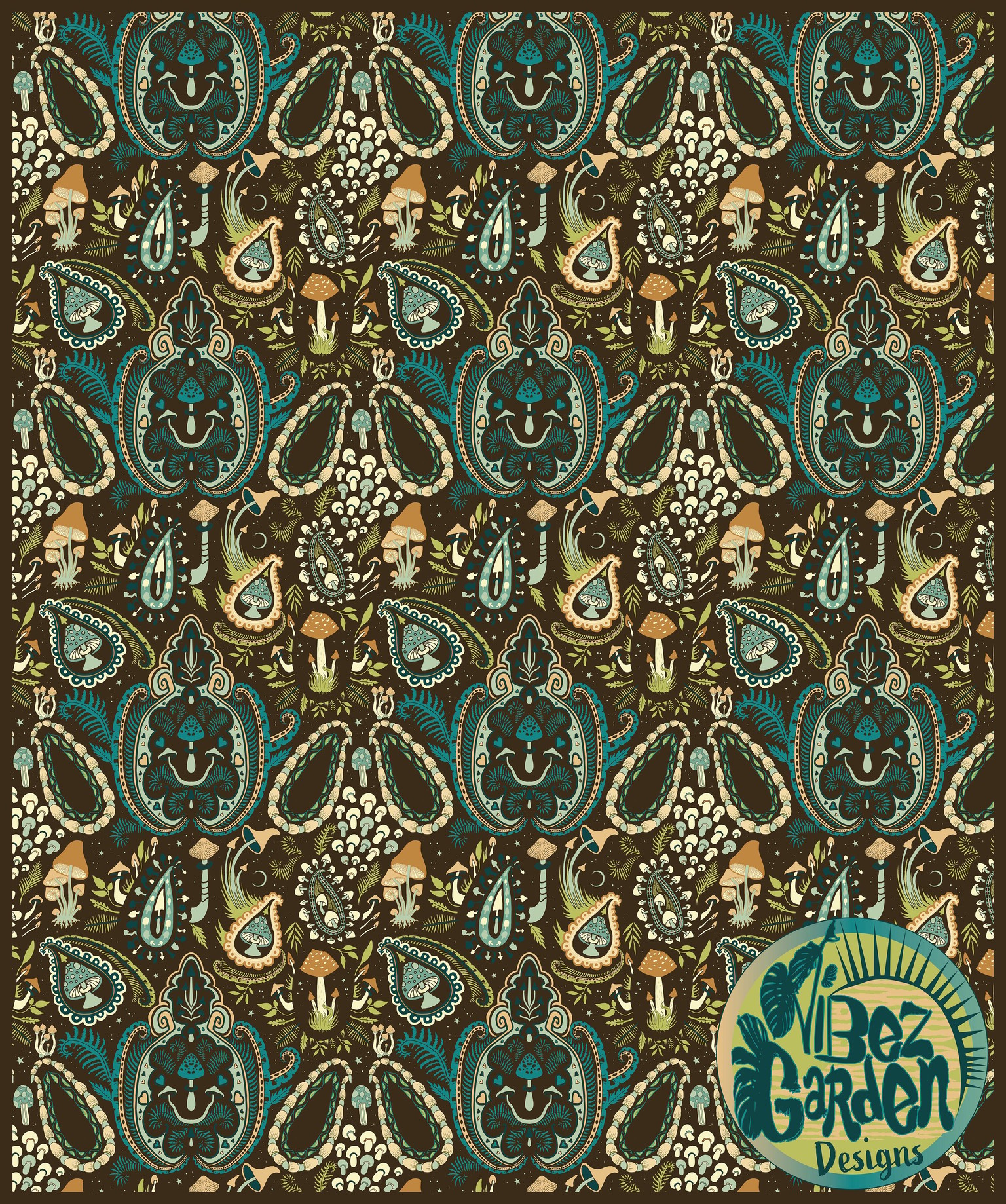 Mushroom Paisleys - image 1 - student project