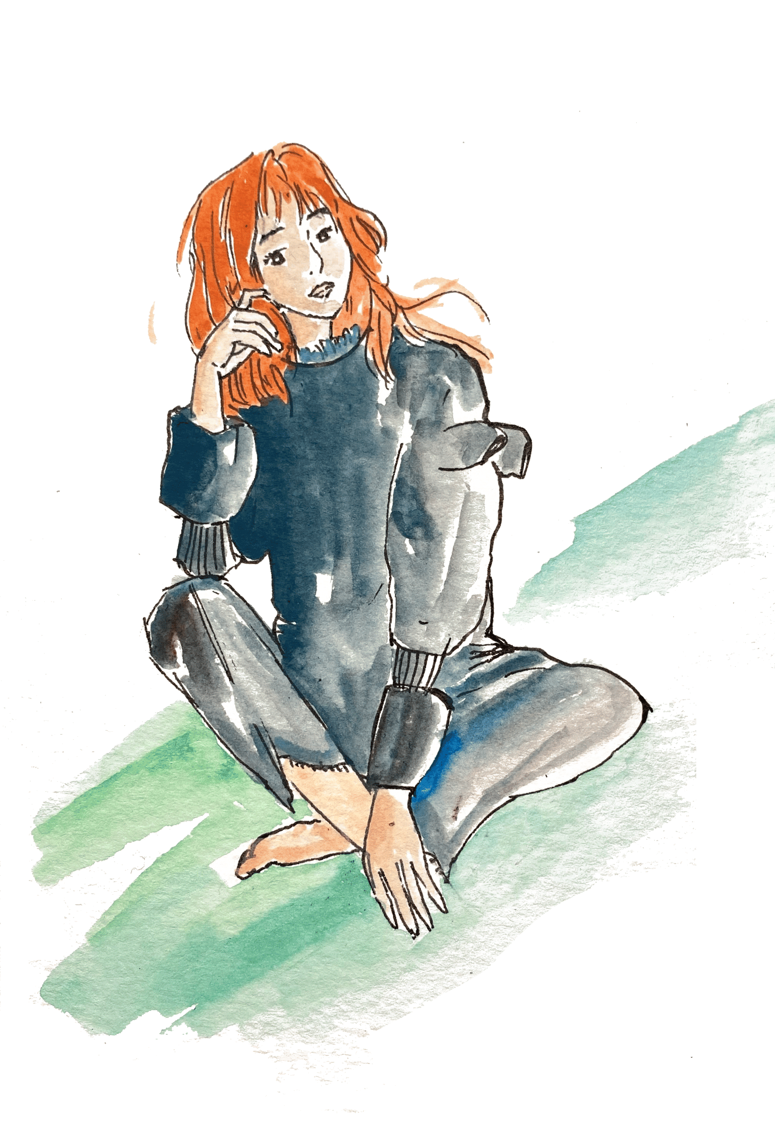 'painting in orange' - image 3 - student project