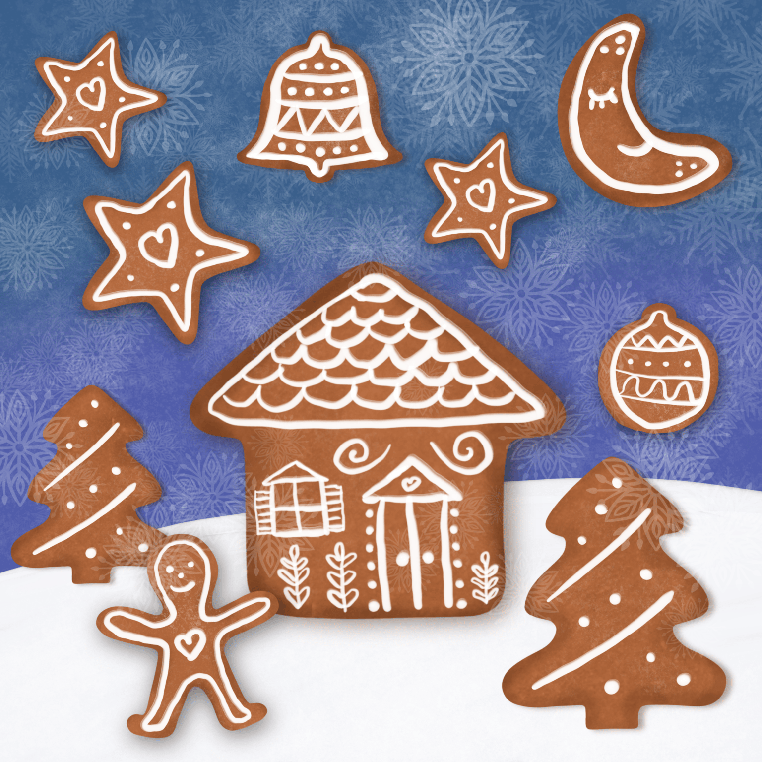 Gingerbread Scene - image 1 - student project