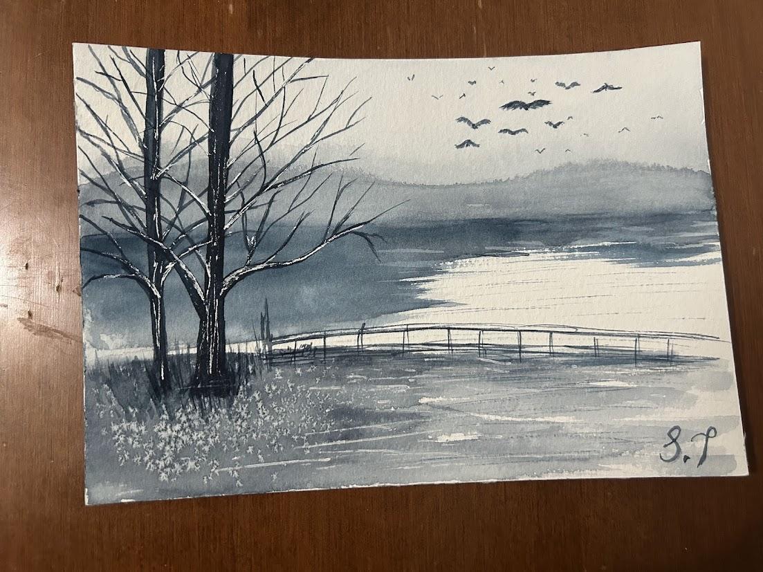 Watercolor Salt Effects - image 2 - student project