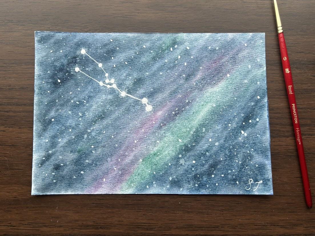 Taurus Night Sky #TopWatercolorStudent2025 - image 1 - student project