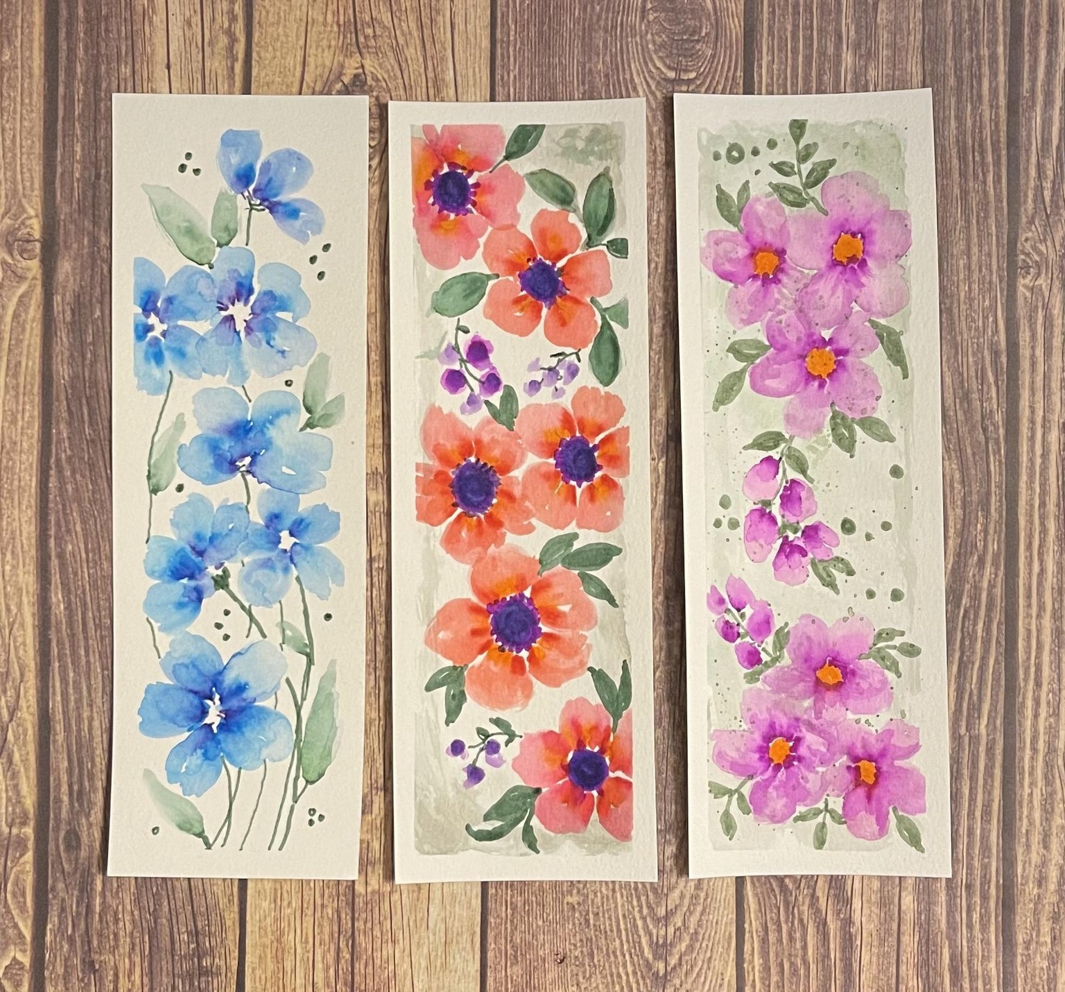 Watercolor Bookmarks - image 1 - student project