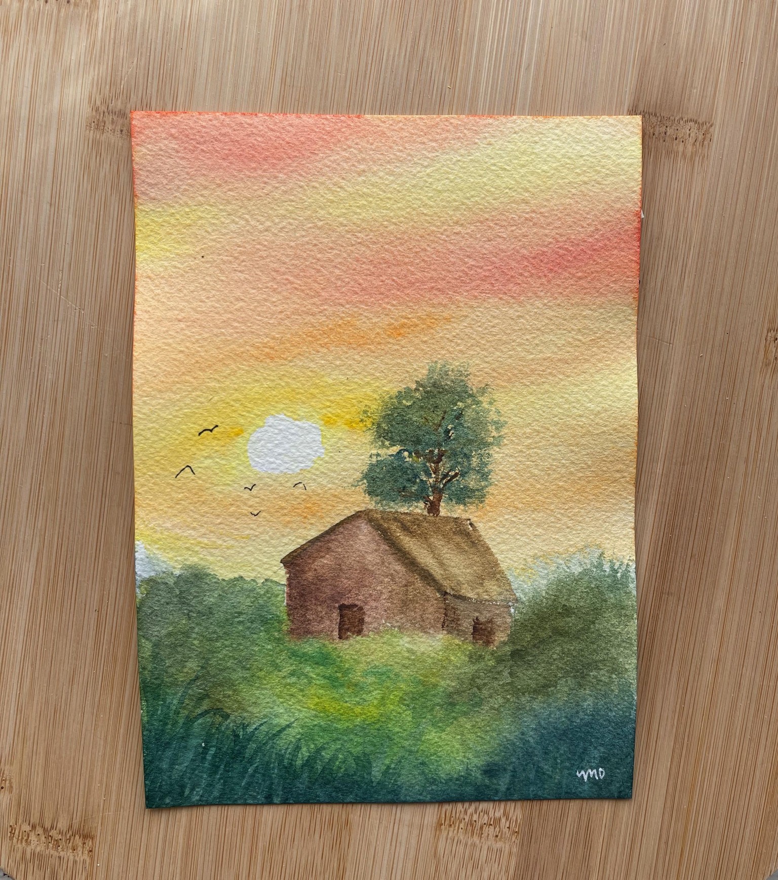 Watercolor Sunset - image 3 - student project
