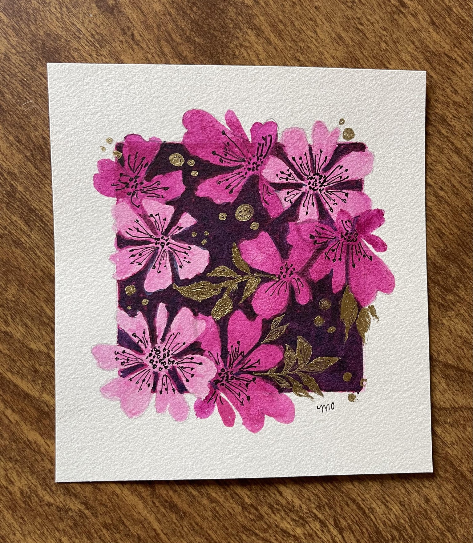Negative Painting with Florals - image 1 - student project
