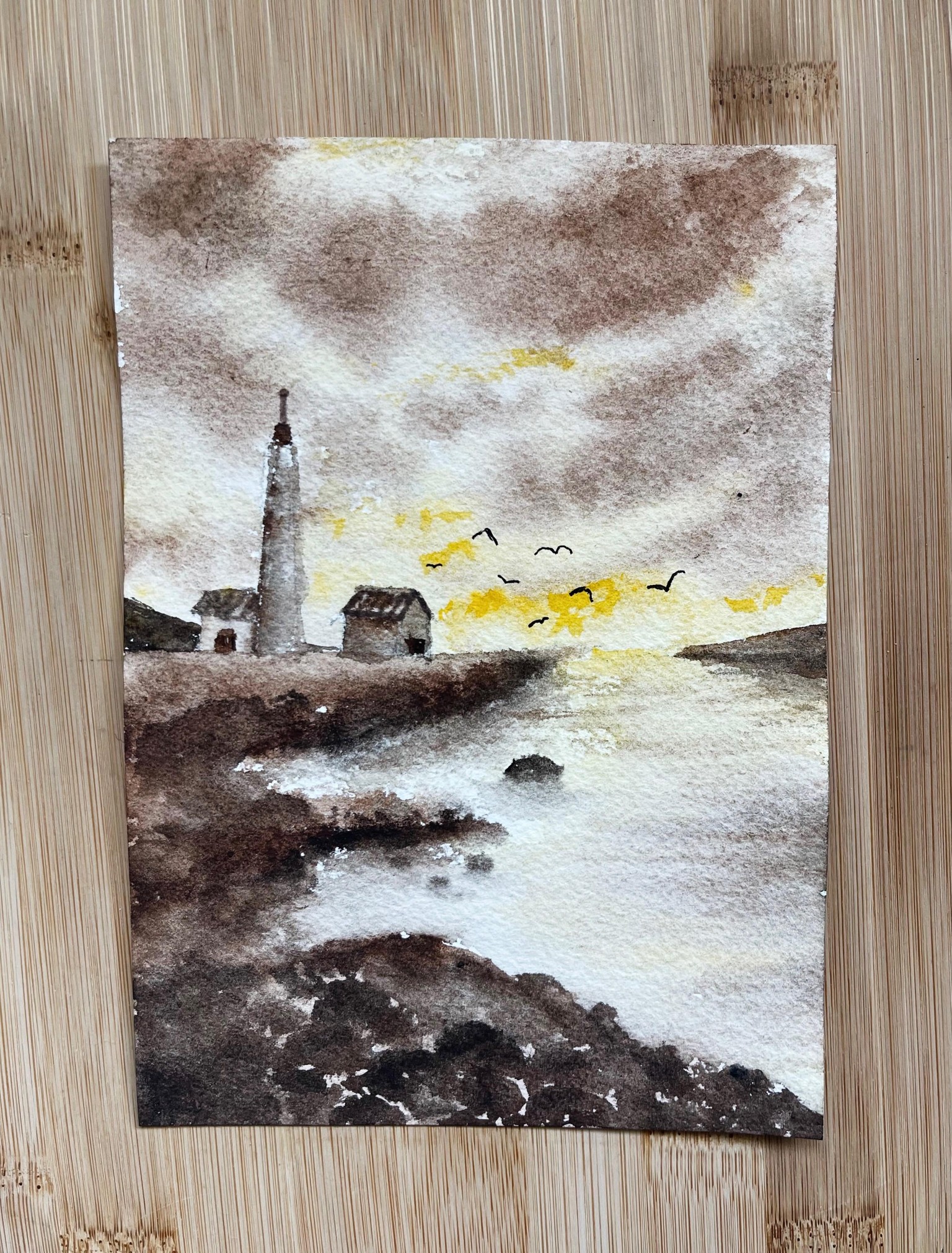 Watercolor Sunset - image 2 - student project