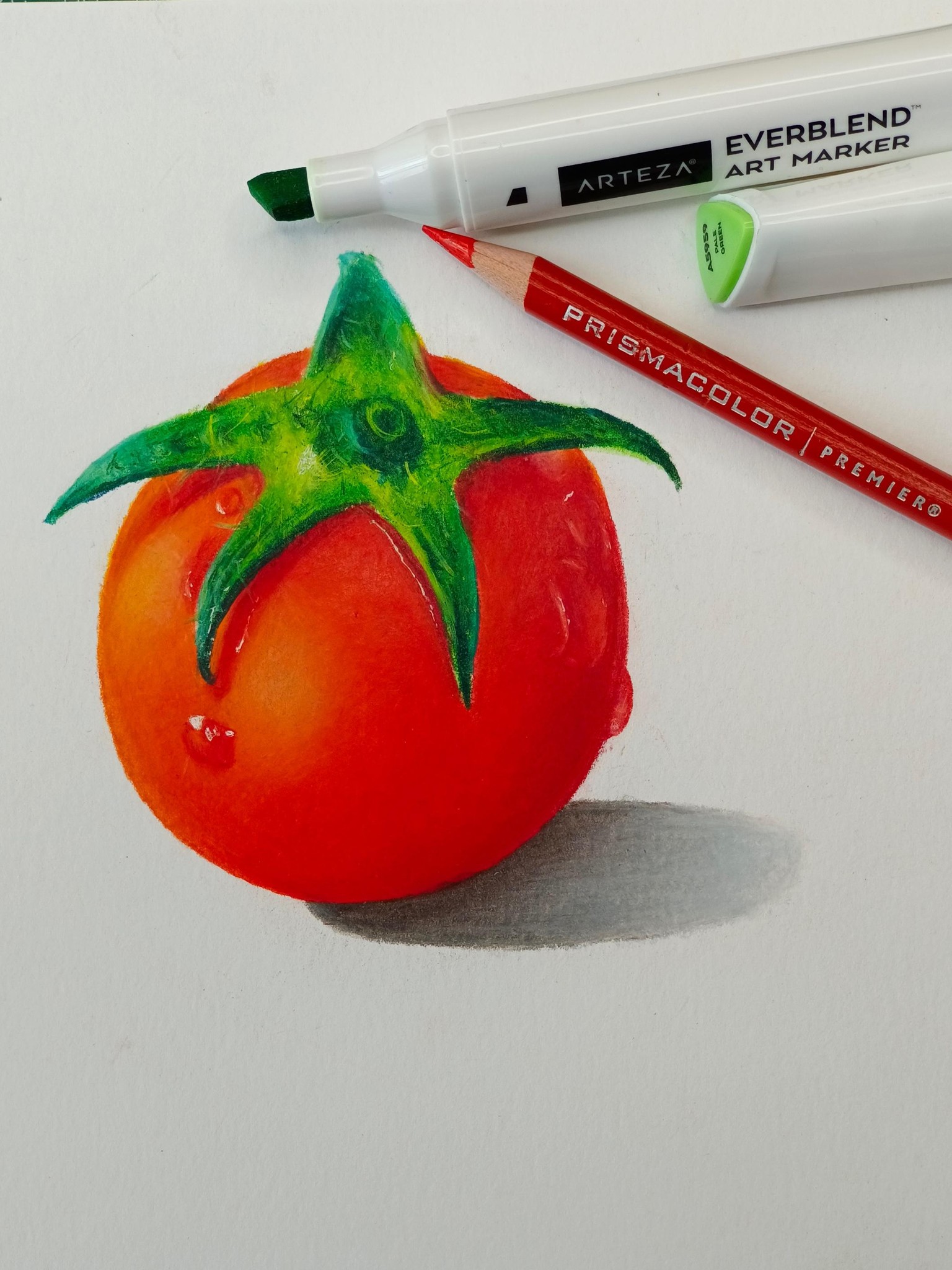 Food Illustrations with Markers and Colored Pencils - image 1 - student project