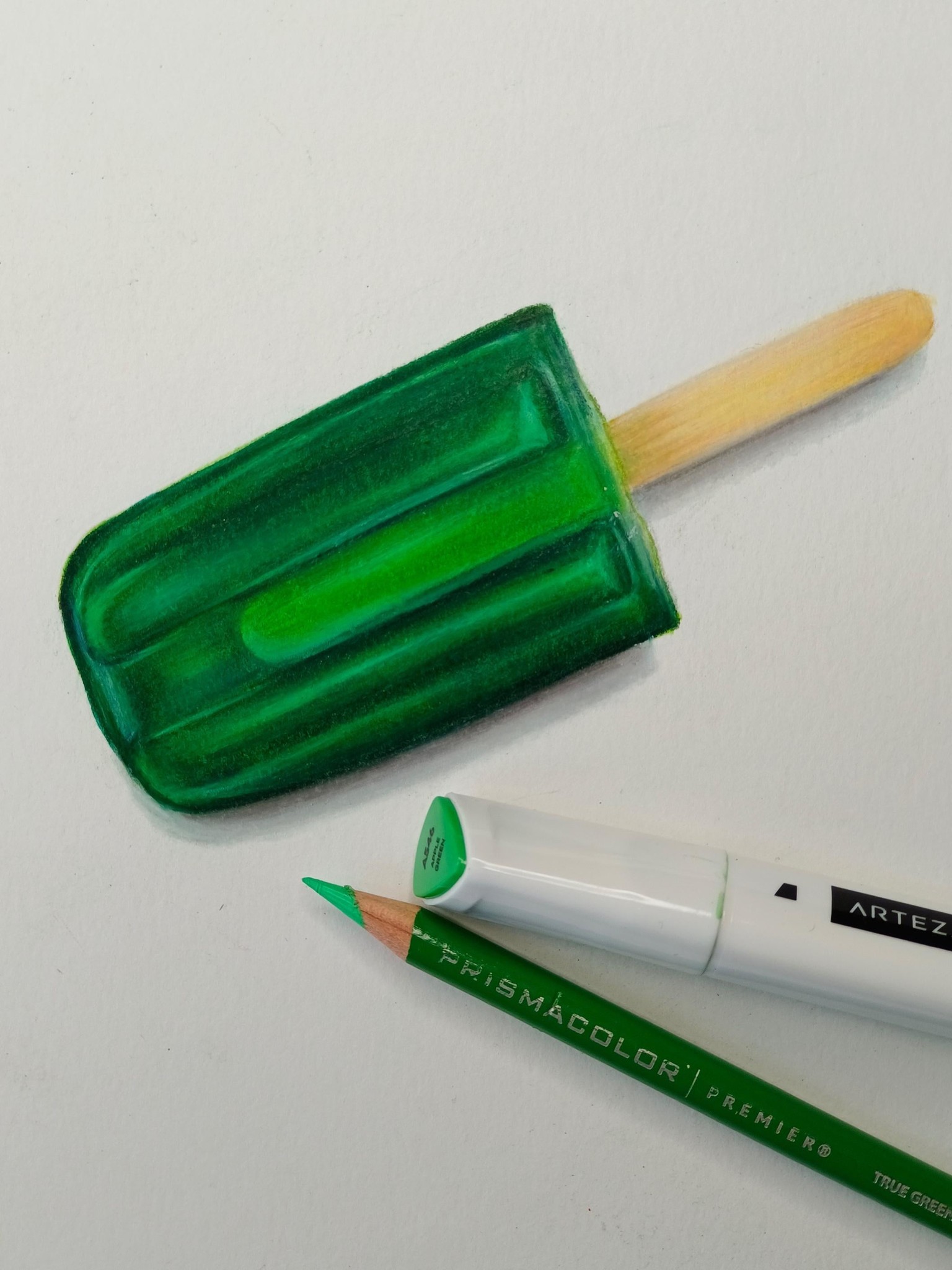 Food Illustrations with Markers and Colored Pencils - image 3 - student project