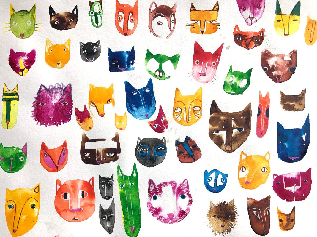sketch book...cats and kittens - image 2 - student project