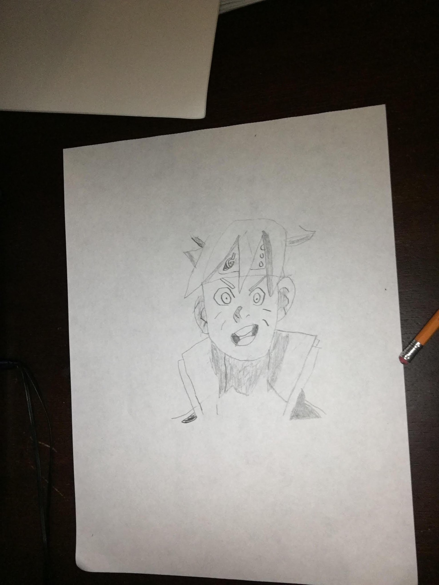 My Drawings of Vegeta, Kid Goku, and Boruto - image 1 - student project