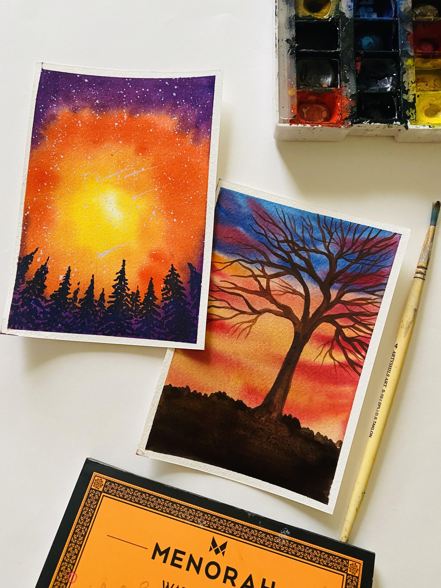 Rewetting in watercolors - image 1 - student project