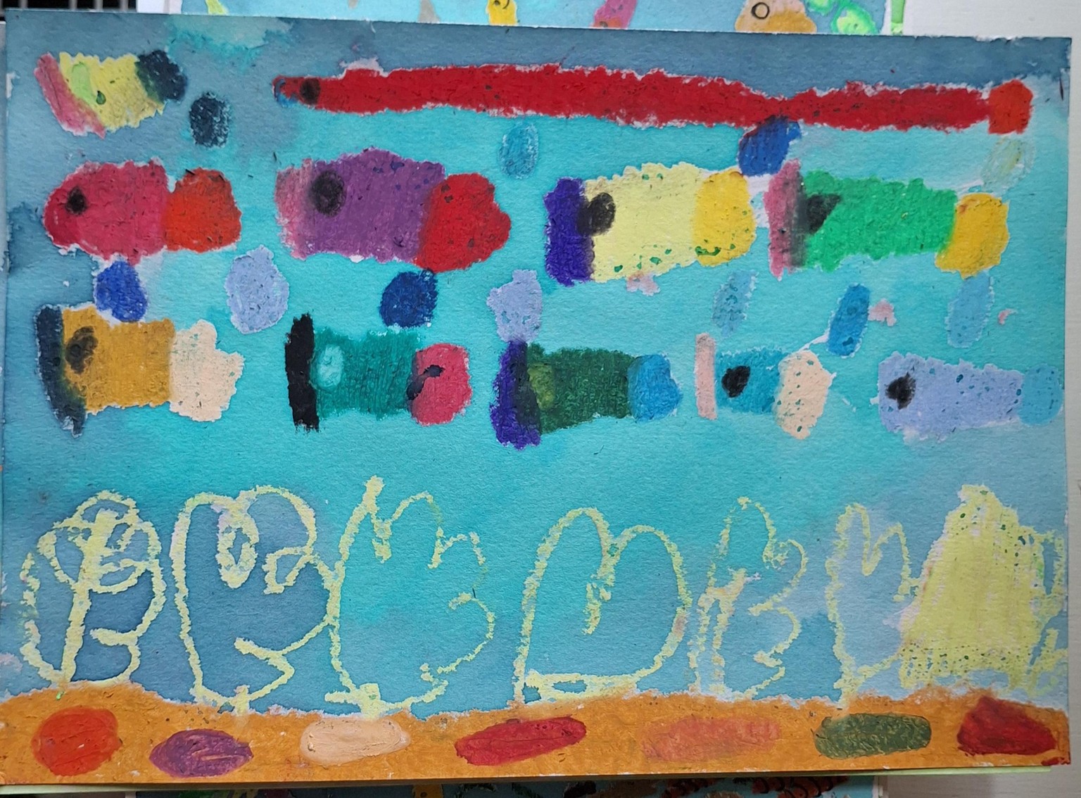 Experiments with oil pastels - image 8 - student project