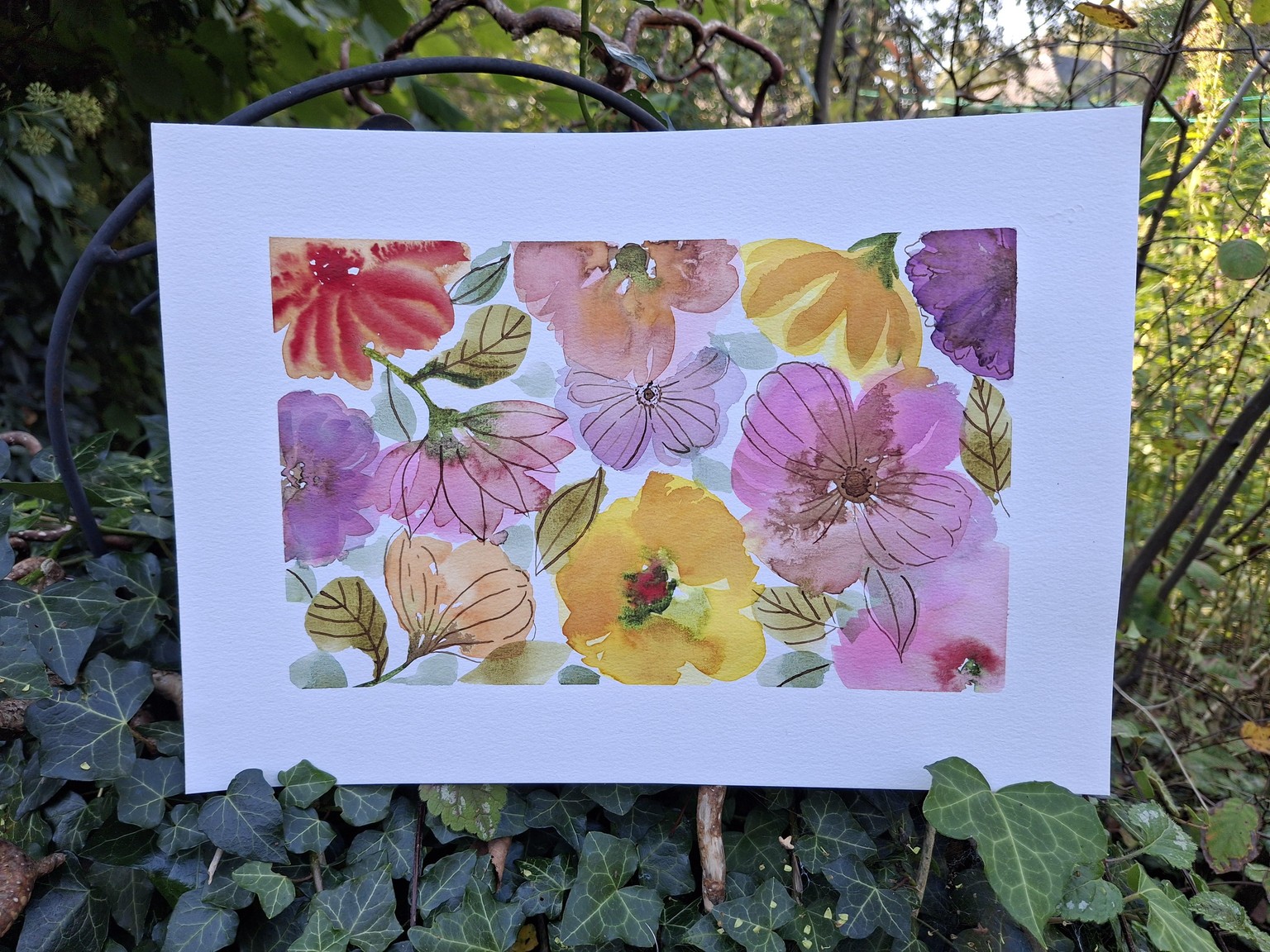 Bright flowers and bold brushstrokes - image 4 - student project