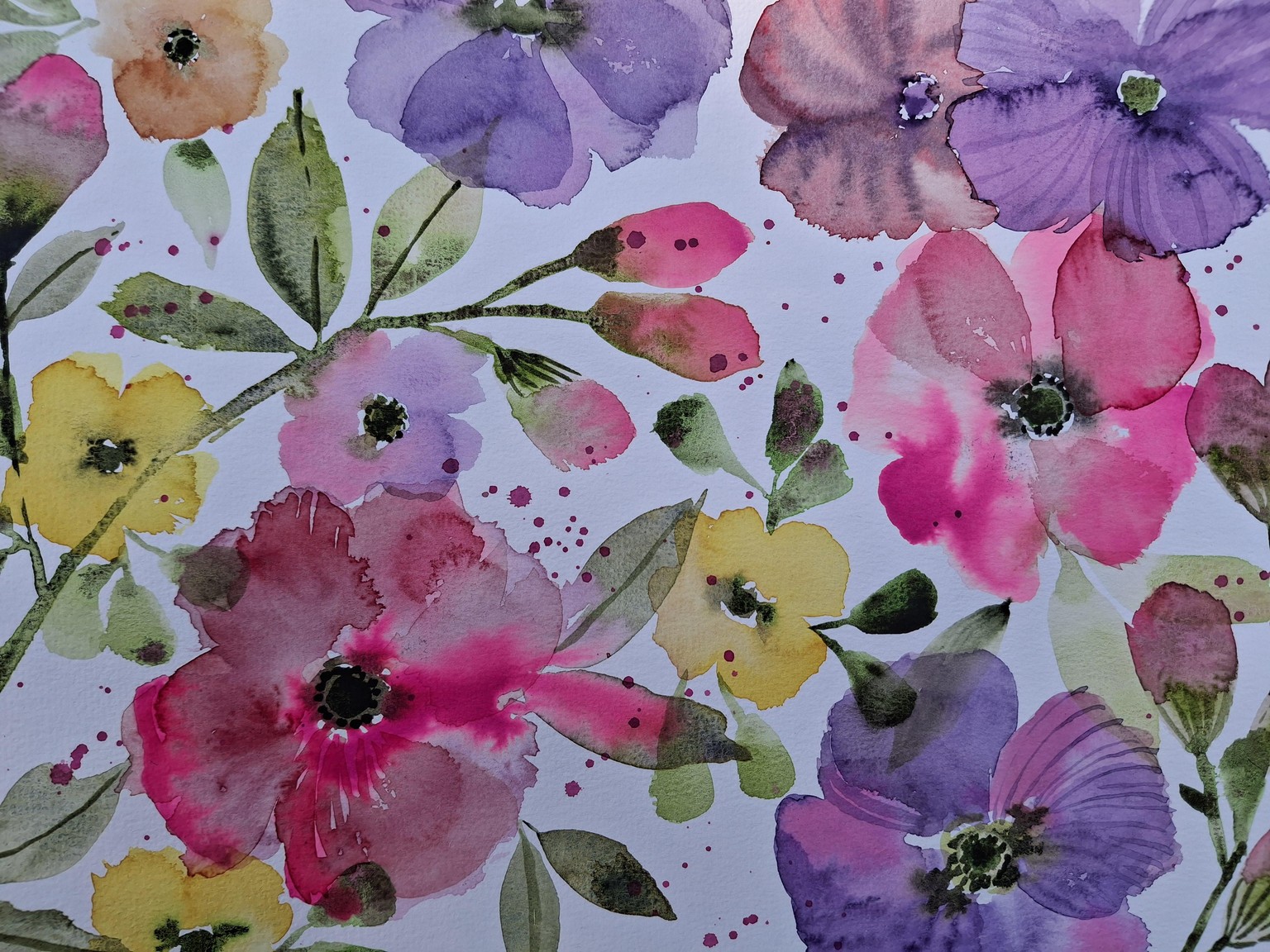 Bright flowers and bold brushstrokes - image 2 - student project