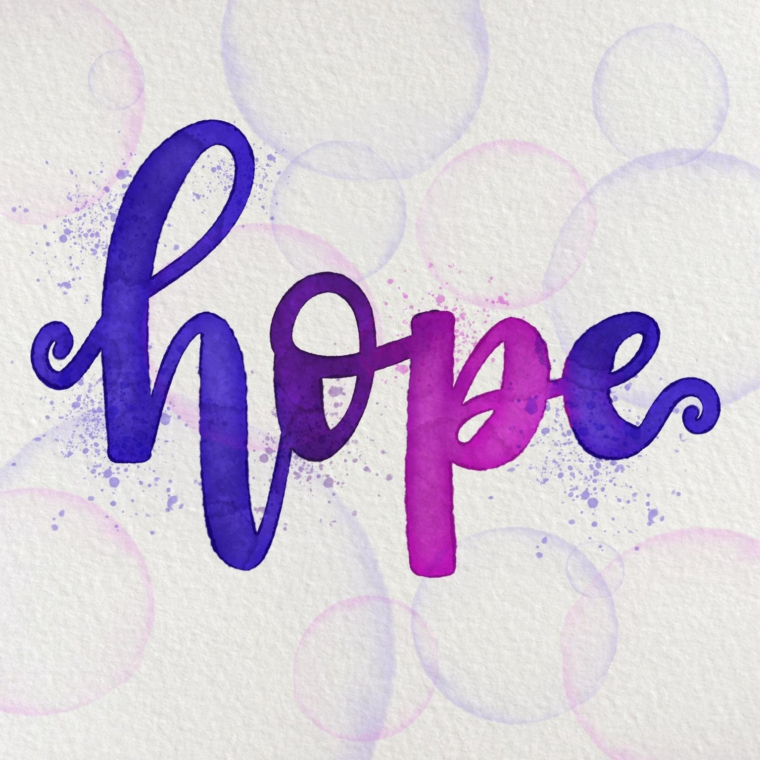 Using Procreate brushes to create watercolor lettering on the iPad - image 1 - student project