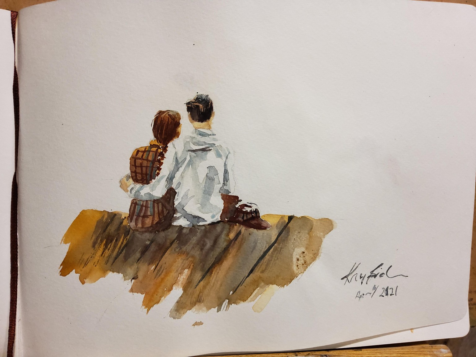 Kay Human Figures in Watercolour - image 1 - student project