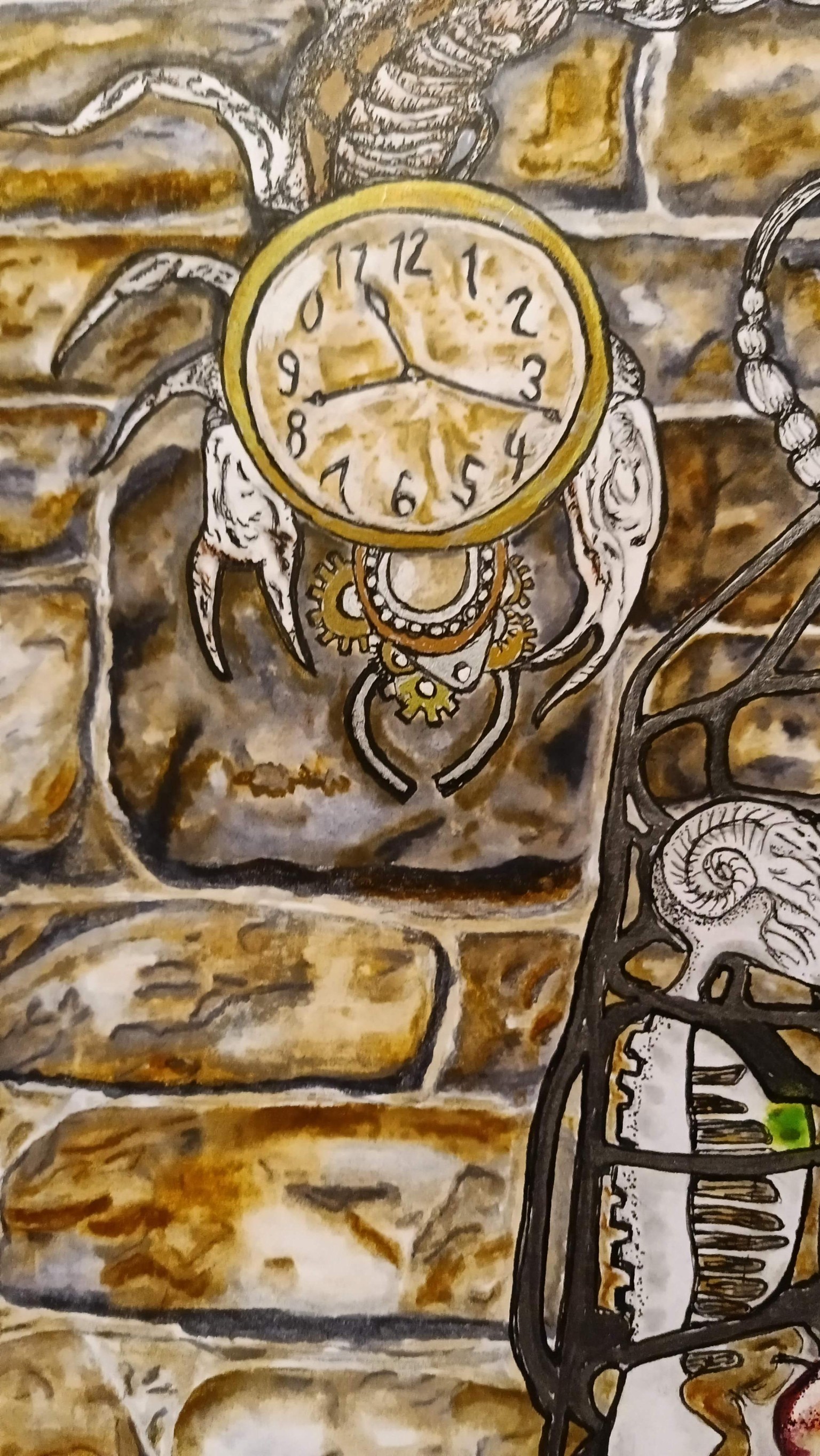 “Starving Alienated Life” Concept Illustration, ink, watercolor - image 3 - student project
